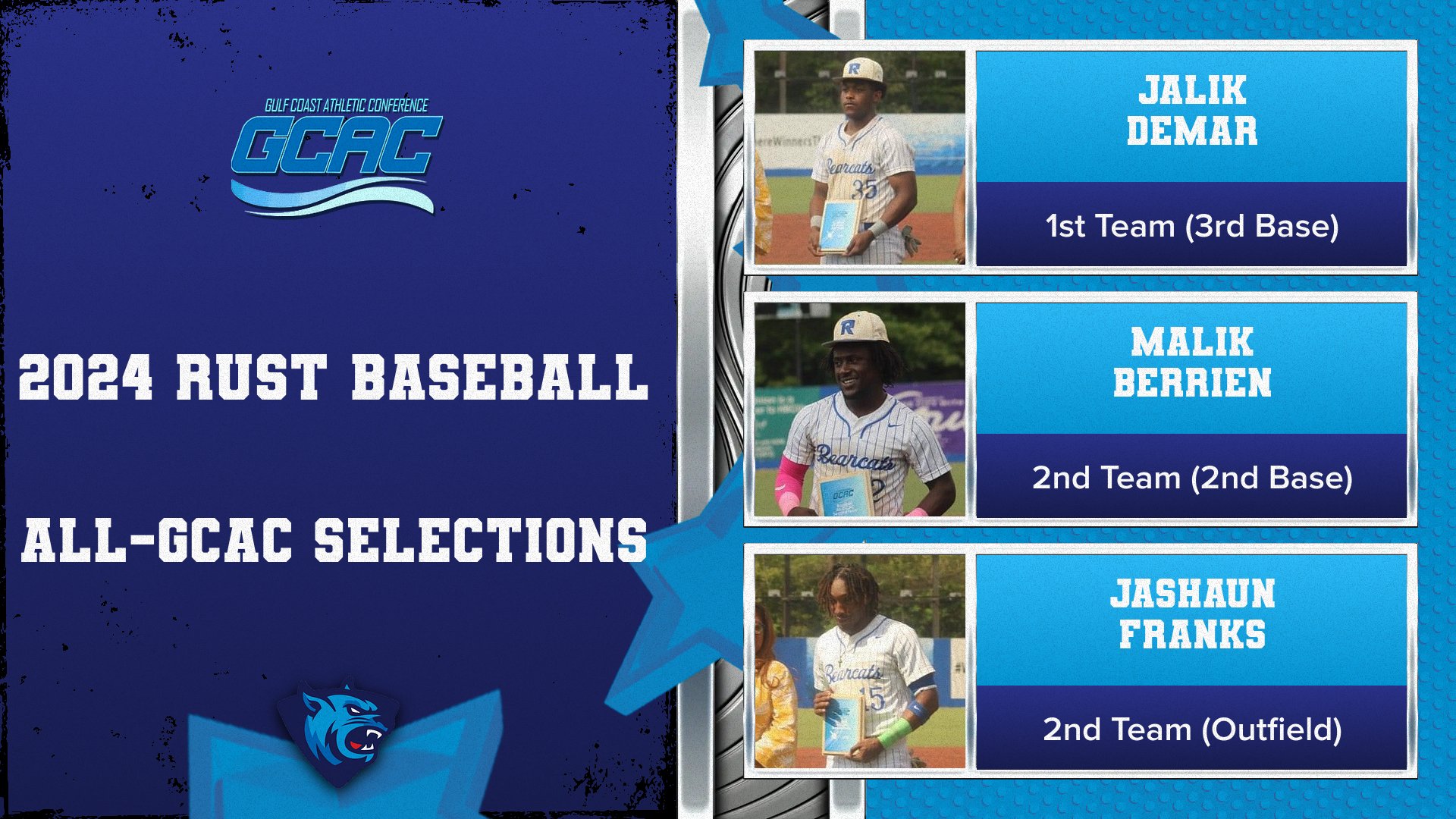 Demar Earns All-GCAC 1st Team, Berrien & Franks Land On 2nd Team