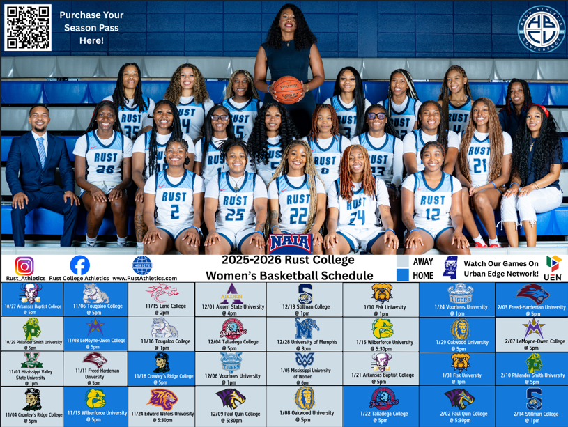 Rust College Women&rsquo;s Basketball Unveils 2025-26 Season Schedule